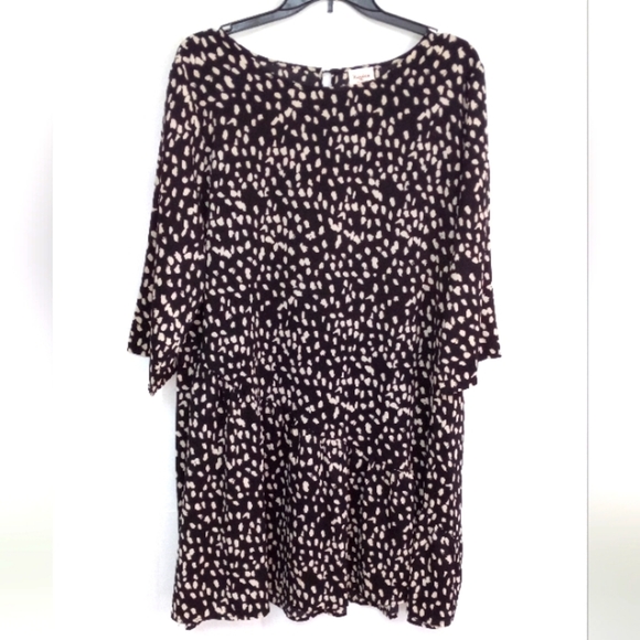 Hayden Dresses Hayden Polka Dot Dress Womens Sz 2xl Black Gray Poshmark